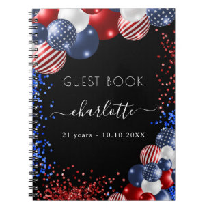 Livre d'or patriotique rouge blanc bleu
