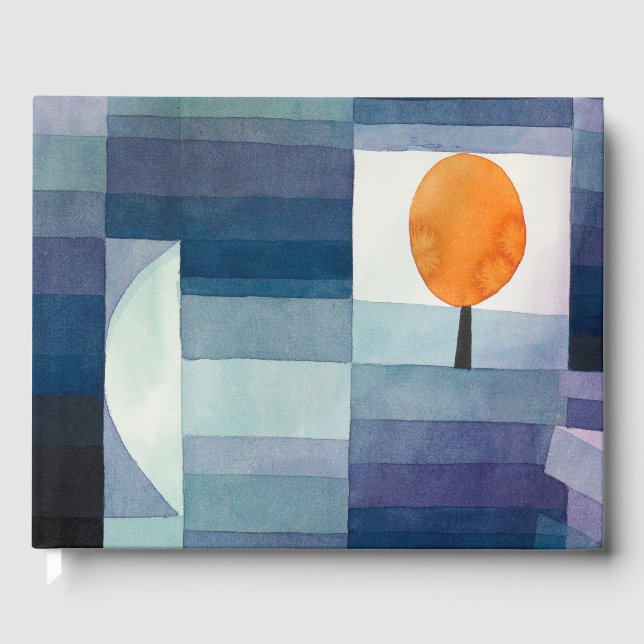 Livre D'or Paul Klee Abstrait Tree Blue Peinture (Recto)