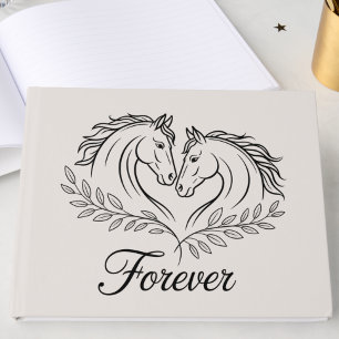 Livre D'or Pays Rustic Horse Occident Mariage élégant