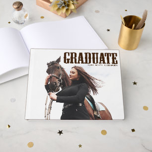 Livre D'or Pays Western Graduate Photo Cowgirl Graduation
