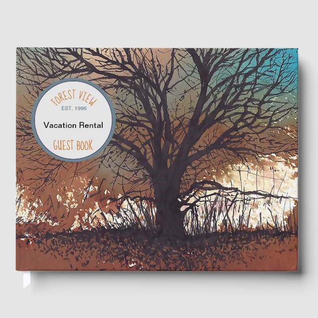 Livre D'or Paysage Location de vacances Art Tree (Recto)