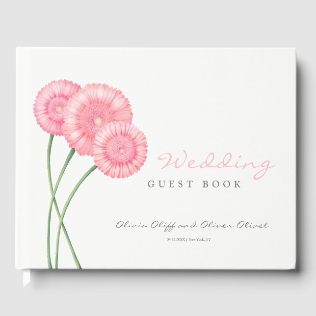 Livre D'or Peach Chrysanthemum Mariage (Recto)