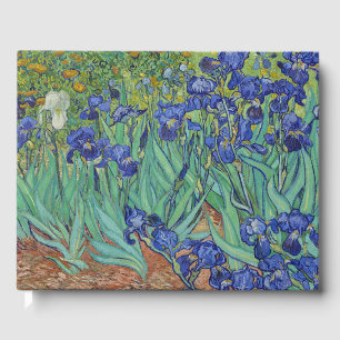 Livre D'or Peinture à l'huile florale Les Iris Bleus Célèbres