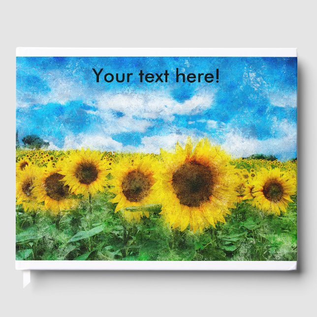 Livre D'or Peinture de tournesols (Recto)