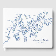 Livre d'or - Penobscot Bay Maine Map