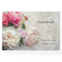 Peoné rose et blanc avec arrière - plan dentelle