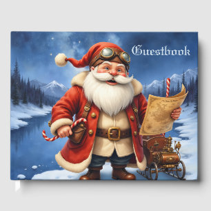 Livre D'or Père Noël Steampunk – Aventure de Noël Vintage