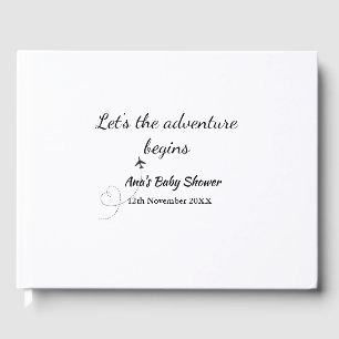 Livre D'or permet à l'aventure commence baby shower ajouter n
