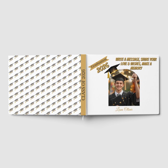 Livre D'or Personalized Graduation Guestbook & Wishes Book  (Complet)