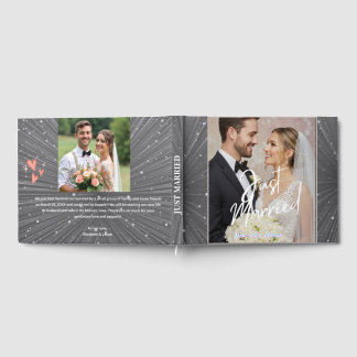 Livre D'or  Personalized Wedding Guest Book with Couple Photo