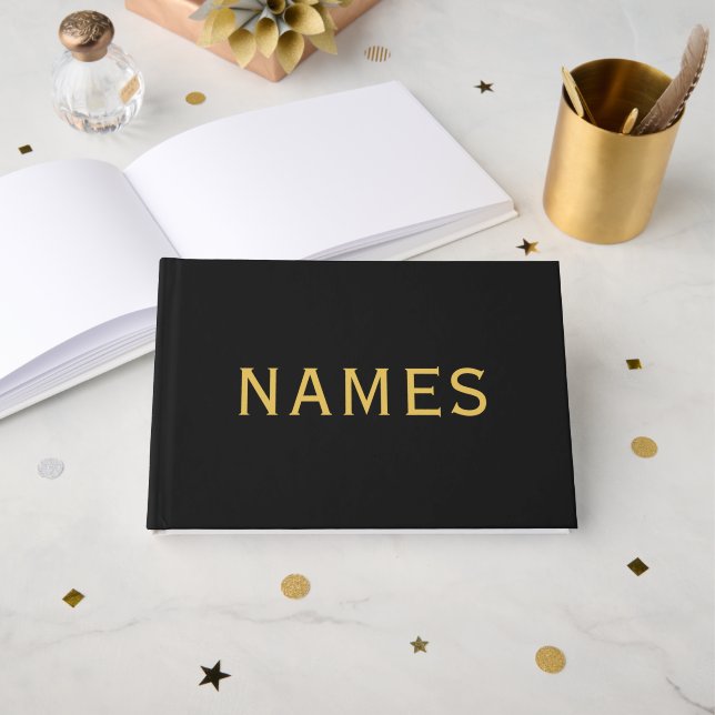 Livre D'or Personnalisé avec le nom de famille ou le surnom (Recto ouvert)