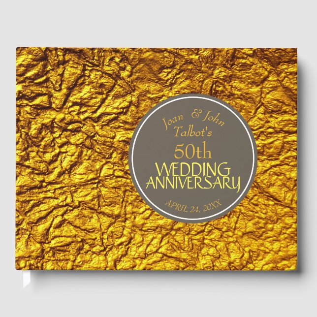 Livre d'or personnalisé pour 50e anniversaire de m (Recto)