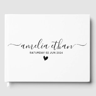 Livre d'or personnalisé pour mariages minimalistes