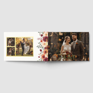 Livre d'or personnalisé Rustic Fall Foil avec phot