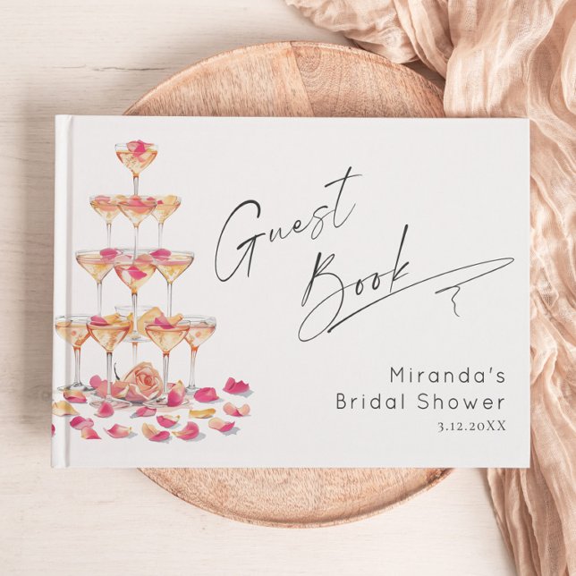 Livre D'or Pétales et Prosecco Enterrement de vie de jeune fi (Créateur téléchargé)