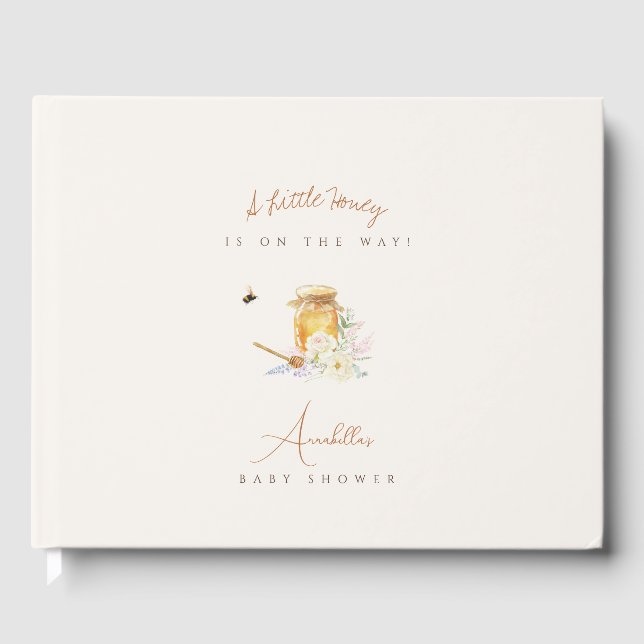 Livre D'or Petit Baby shower de miel doux (Recto)