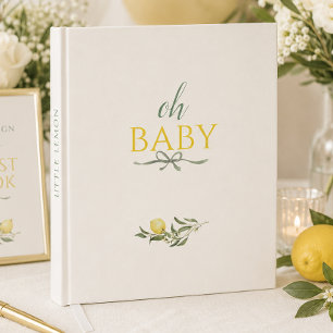 Livre D'or Petit Citron Sage Oh Bébé Baby Shower 
