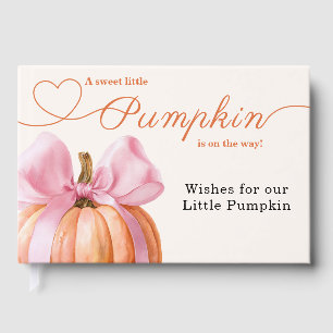 Livre D'or Petit Ruban de Baby Shower Citrouille – Salem Roma