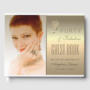 Livre D'or Photo 40th Birthday Gold