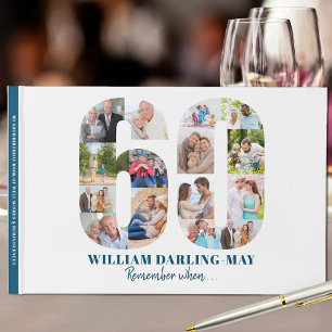 Livre D'or Photo Collage 60e anniversaire Se souvenir quand .