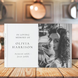 Livre D'or Photo commémorative Classique Élégant En Mémoire