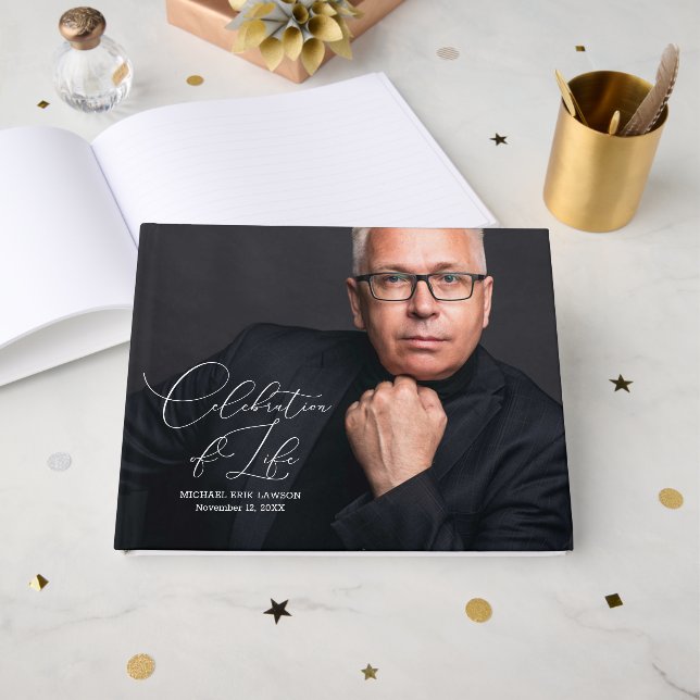 Livre D'or Photo de la fête moderne de la vie (Recto ouvert)