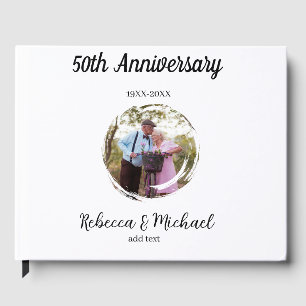 Livre D'or photo de mariage 50e anniversaire nom année cercle
