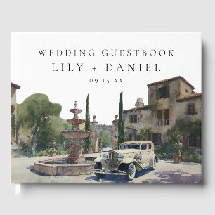 Livre D'or Photo de mariage élégant dans un domaine campagnar