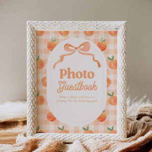 Livre d'or photo de pêche 8x10 pouces Sign