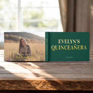 Livre D'or Photo Elegant Simple Quinceanera