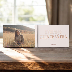 Livre D'or Photo Elegant Simple Quinceanera
