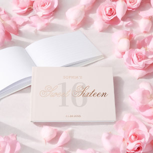 Livre D'or Photo Elegant Simple Sweet 16