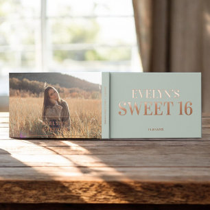 Livre D'or Photo Elegant Simple Sweet 16