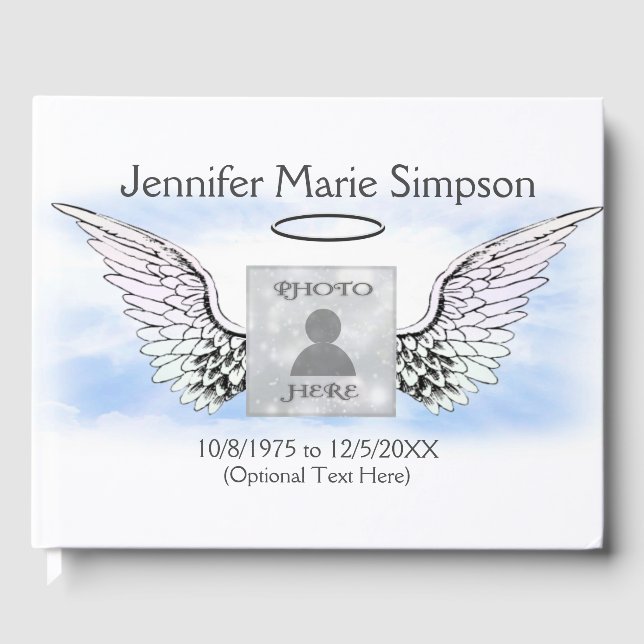 Livre D'or Photo Memorial Guest Book (Recto)