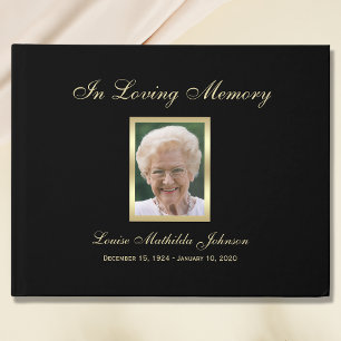 Livre D'or Photo Memorial ou Funeral Guest Book