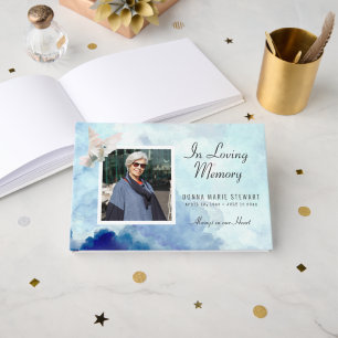 Livre D'or Photo Memorial ou Funeral Guest Book