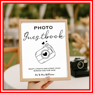Livre d'or photo moderne Élégant Minimaliste Simpl