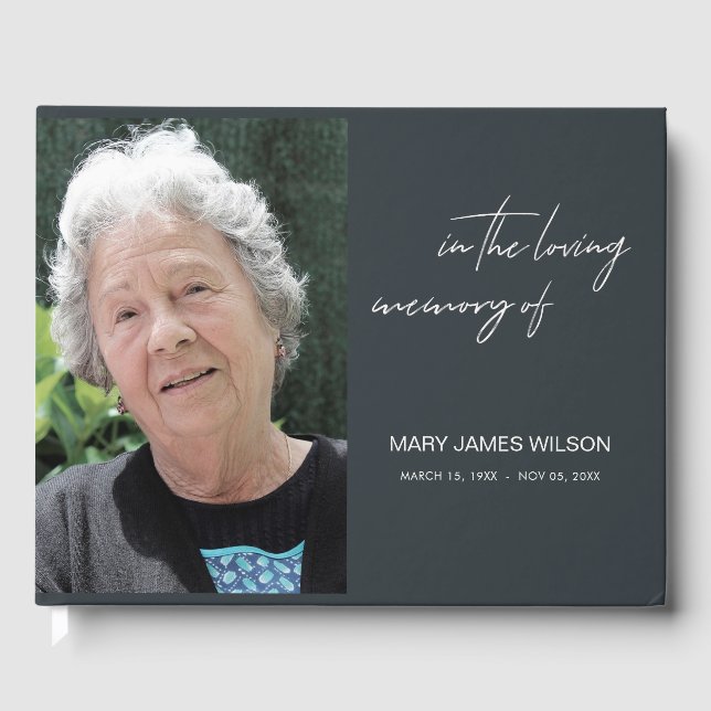 LIVRE D'OR PHOTO MODERNE ÉLÉGANTE ET MINIMALE SYMPATHIQUE (Recto)