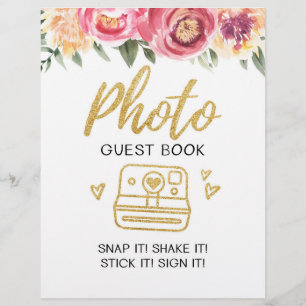 Livre d'or photo pancarte de mariage