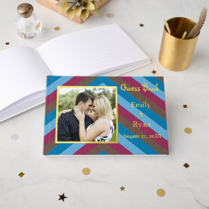 Livre D'or Photo personnalisée Flamingle Gold Foil Striped We