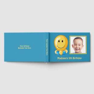 Livre D'or Photo personnalisée, texte et couleur Anniversaire