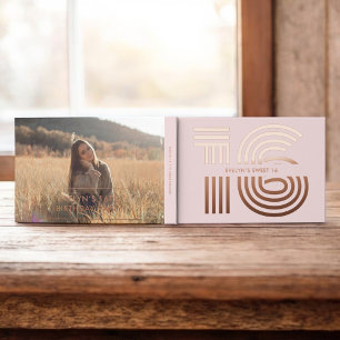 Livre D'or Photo Retro Elegant Blush Sweet 16