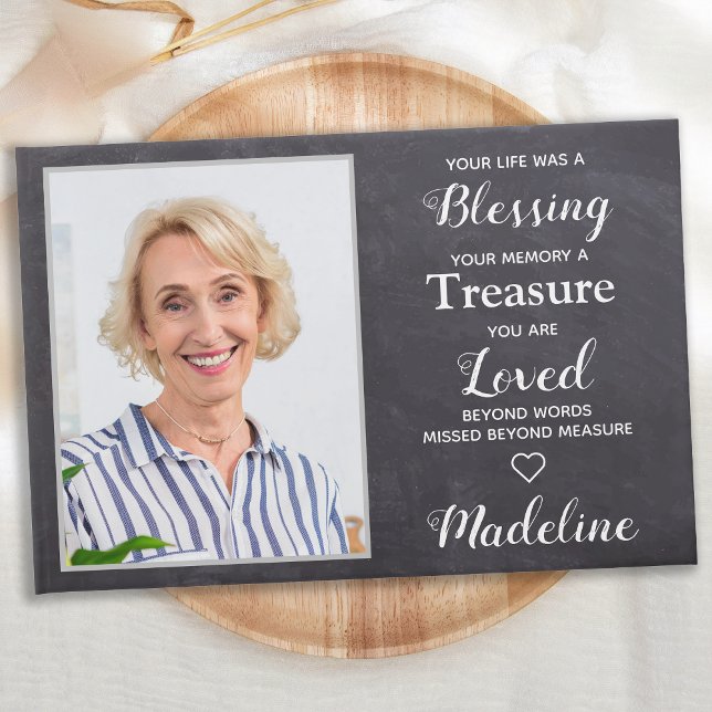 Livre D'or Photo Rustique En Mémoire Amoureuse Sympathie Funé (Créateur téléchargé)