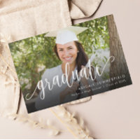 Photographie manuscrite Script Graduation Keepsaké