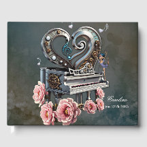 Piano Steampunk avec coeur