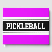 PICKLEBALL cool rose clair blanc noir rayures PICK