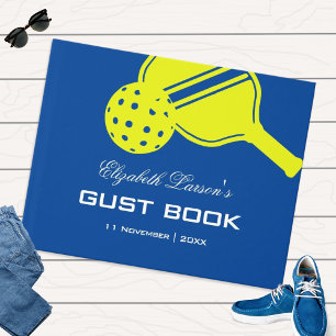Livre D'or Pickleball Fête des mariées Neon Blue