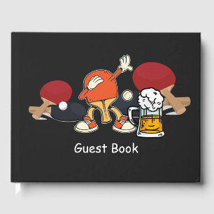 Livre D'or Ping Pong Table Tennis Dabing avec bière drôle