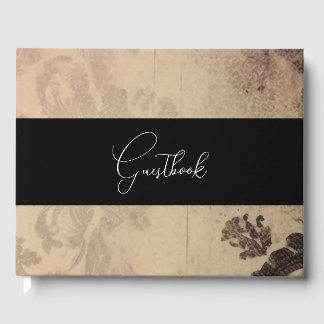 Livre D'or Pink Sepia Vintage Texture Mariage