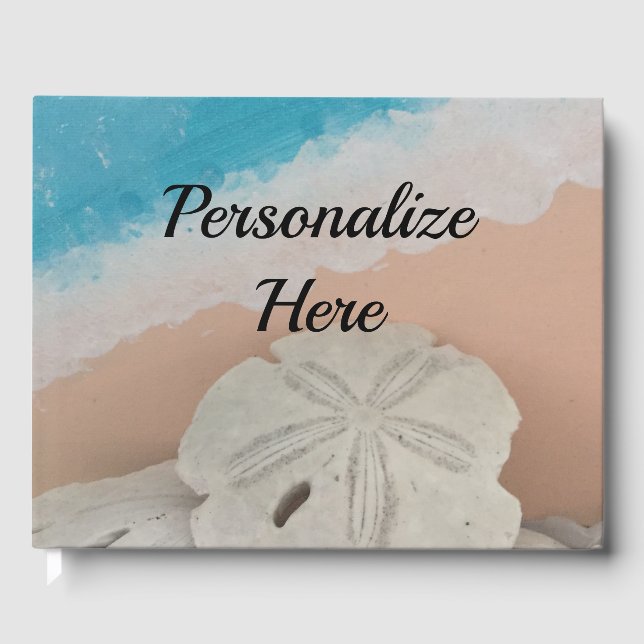 Livre D'or Plage Souhaite Coquillages (Recto)